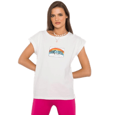 FANCY Dámske tričko s potlačou ALOHA ecru FA-TS-7137.29P_367547 Univerzálne
