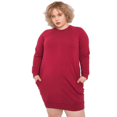 BASIC FEEL GOOD )Dámske plus size šaty ARIADNE burgundy RV-SK-6296.99_364144 3XL