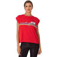FANCY Dámske tričko s potlačou MALIBU Red FA-BZ-7139.73P_367610 Univerzálne