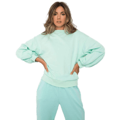 Ex moda Dámska mikina s výstrihom na chrbte NATALEE mint green EM-BL-625.90_373072 M