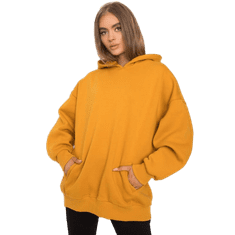 BASIC FEEL GOOD Dámska mikina s kapucňou MICHELE dark yellow RV-BL-6989.37X_379176 S-M