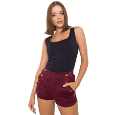 RUE PARIS Dámske šortky Jaylah RUE PARIS burgundy CHA-SN-1257.89P_373108 L-XL