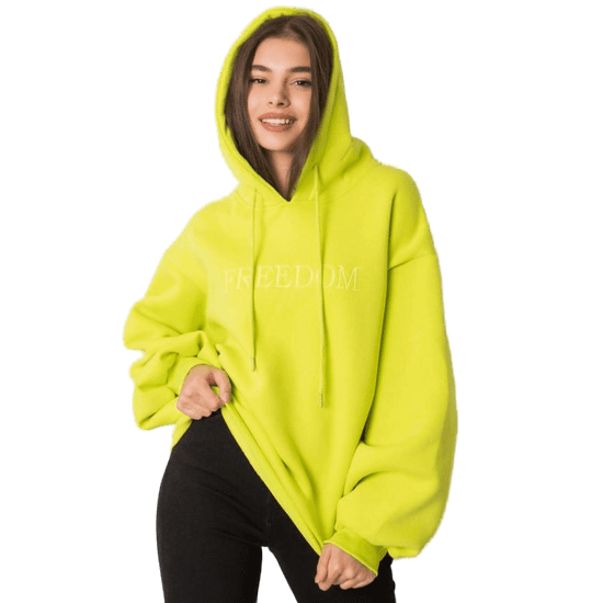 RUE PARIS Dámska mikina Carris RUE PARIS Fluo green RV-BL-7006.18_378752 L-XL