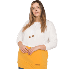 RELEVANCE Dámska mikina plus size SIRA ecru-yellow RV-BL-6845.51P_381524 Univerzálne