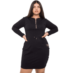 RELEVANCE Dámske plus size šaty s vreckami ALESSIA black RV-SK-7241.43_381317 Univerzálne