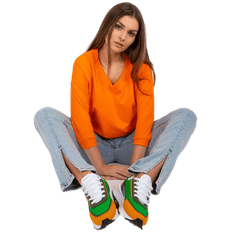 BASIC FEEL GOOD Dámska blúzka OLIVE orange RV-BZ-7542.41X_382499 S-M