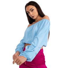 ITALY MODA Dámska blúzka s dlhým rukávom NINELI light blue DHJ-BZ-6816.57_385136 Univerzálne