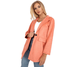 ITALY MODA Dámska bunda s dlhým rukávom z ekokože IRMINA peach DHJ-MA-15286.88_385168 XL