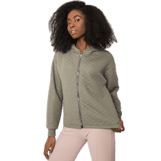 BASIC FEEL GOOD Dámska prešívaná mikina MELANIE light khaki RV-BL-7449.66_381493 S-M