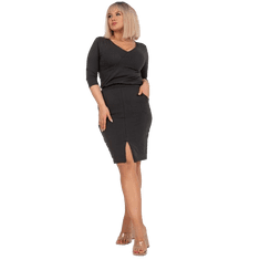 RELEVANCE Dámske plus size bavlnené šaty ZOEY khaki RV-SK-7825.41_385303 Univerzálne