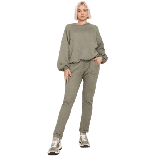 BASIC FEEL GOOD Dámska dvojdielna prešívaná súprava PALERMO khaki RV-KMPL-7448.28_381867 L-XL