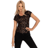 Dámske viskózové vzorované tričko PATTERN black BR-TS-8127_386692 S