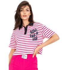 FANCY Dámske tričko s potlačou POLO NORRIS bielo-ružové FA-BZ-7785.91P_387398 Univerzálne