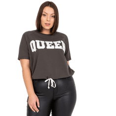 RELEVANCE Dámska blúzka plus size so záplatami ELLIOT khaki RV-BZ-7860.68P_387504 Univerzálne