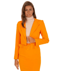 ITALY MODA Dámske sako bez gombíkov MIA oranžové DHJ-ZT-A6113.13_389496 XL