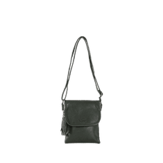 F & B Dámska kabelka so zipsami CROSSBODY tmavo zelená OW-TR-5004-2_391077 Univerzálne