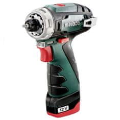 Metabo 600984500 PowerMaxx BS 12 aku vŕtací skrutkovač 12V 2x2Ah