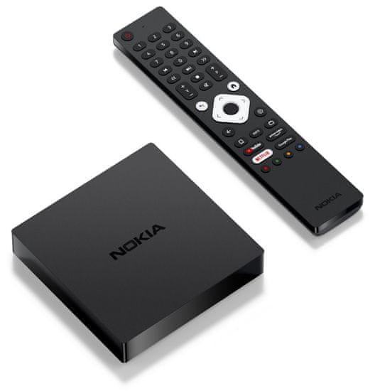 Nokia android box 8000/ 4K Ultra HD/ NETFLIX/ 02 TV/ HDMI/ USB 3.0/ USB-C/ USB 2.0/ BT/ Wi-Fi/LAN/ Android TV 10/ čierny