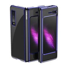 IZMAEL Plating Case Hard puzdro pre Samsung Galaxy Fold - Modrá KP14902