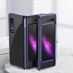 IZMAEL Plating Case Hard puzdro pre Samsung Galaxy Fold - Modrá KP14902