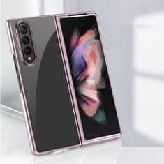 IZMAEL Plating Case Hard puzdro pre Samsung Galaxy Z Fold 3 - Modrá KP22130