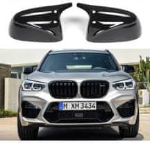 Protec Kryty zrkadiel BMW X3 G01 čierne lesklé