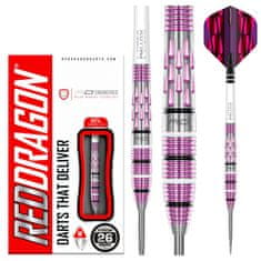 RED DRAGON Šípky Steel Artura Shocking - Pink - 26g