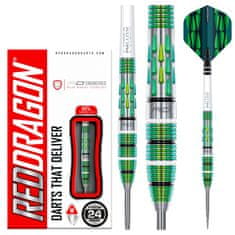 RED DRAGON Šípky Steel Artura Screamin' - Green - 24g