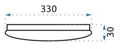 Tutumi Stropné svietidlo Plafon 33 cm APP756-1C biele