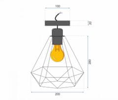 Tutumi Stropné svietidlo Reno 180986D