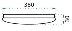 Tutumi Stropné svietidlo Plafon 38 cm APP756-1C biele