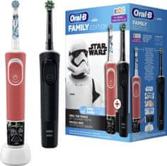 Oral-B Family Edice Vitality PRO D103 Cross Action Black + Vitality Kids D100 Star Wars