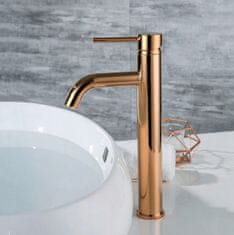 REA Batéria umývadlová vysoká Lungo Rose Gold REA-B6321 - Rea