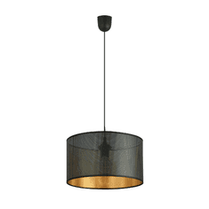 shumee Závesná lampa ASTON 1 BLACK/GOLD 1148/1 nastaviteľné tienidlo veľa svetla