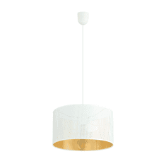 shumee Závesná lampa ASTON 1 WHITE/GOLD 1147/1 nastaviteľné tienidlo veľa svetla