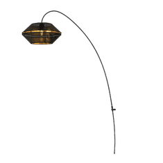 shumee Stojanová lampa moderného dizajnu CHELSEA 1 BLACK/GOLD 1227/1