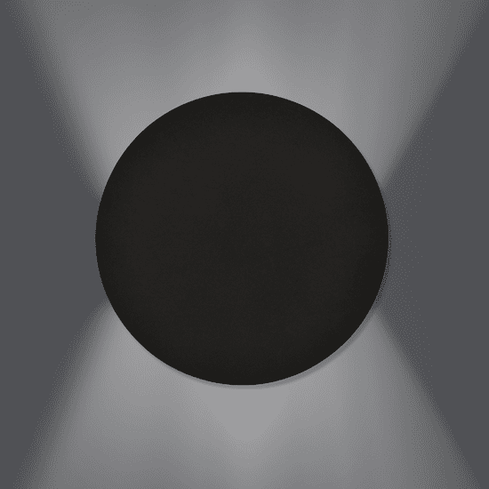 shumee FORM 2 BLACK 1166/2 moderné čierne DIZAJNOVÉ LED nástenné svietidlo