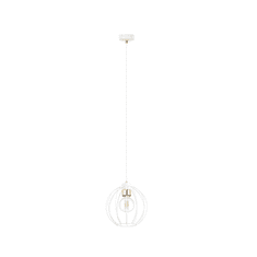 shumee GINO 1 WHITE/GOLD 1223/1 nastaviteľná závesná lampa čierna podkrovný štýl