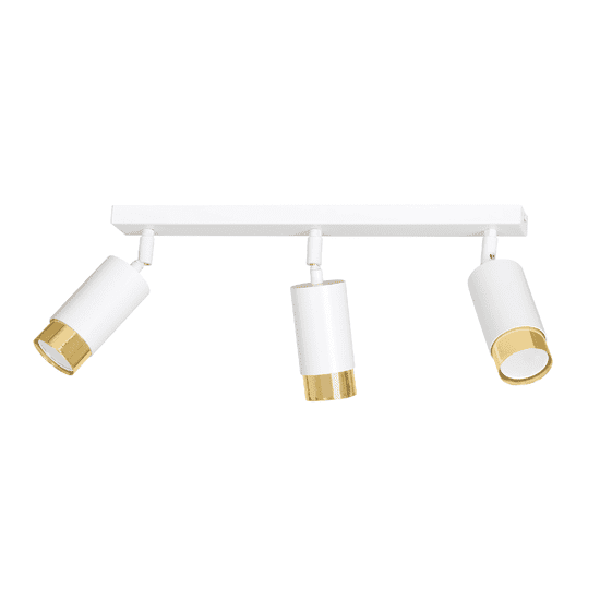 shumee HIRO 3 WHITE-GOLD 963/3 moderné nastaviteľné biele a zlaté LED stropné bodové svietidlo