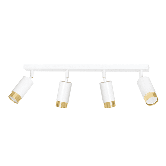 shumee HIRO 4 WHITE-GOLD 963/4 moderné nastaviteľné bielo-zlaté LED stropné bodové svietidlo