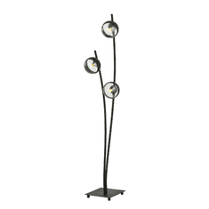 shumee HUNTER LP3 BLACK/STRIPE 1101/LP3 moderná stojaca lampa s tienidlami