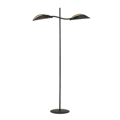 shumee Stojacia lampa LOTUS LP2 BLACK/GOLD 1106/LP2 originálne dizajnové tienidlá