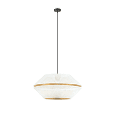 shumee MALIA 1 WHITE/GOLD 1184/1 závesná lampa biela s tienidlom zlatý stred