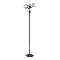 shumee Stojacia lampa NOVA LP3 BLACK/GRAPHITE 1140/LP3 so skleneným tienidlom