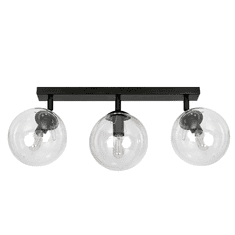 shumee TOFI 3 BL TRANSPARENT 776/3 stropný strop nastaviteľný pásik sklenené tienidlá bodové BALLS