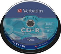 VERBATIM CD-R80 700MB/ 52x/ Extra Protection/ 10pack/ spindle