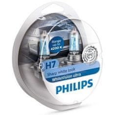 Philips Žiarovka 12V H7 55W PX26d+W5W WhiteVision ultra - set2ks