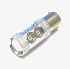 AUTOLAMP LED 12V-24V (P21W) Ba15s červená 10xSMD CANBUS 