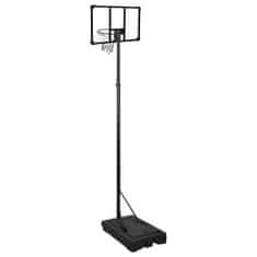 Vidaxl Basketbalový stojan priehľadný 280-350 cm polykarbonát