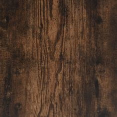 Vidaxl Knižnica, 6 políc, tmavý dub 40x30x188 cm, kompozitné drevo